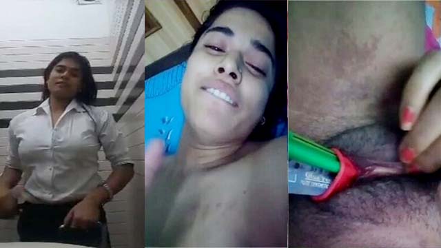 Horny College Babe Taking Pen Lollipop in her Pussy After Class Hindi Talking Full Collection Don’t Miss