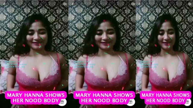 MARY HANNA SHOWS HER NOOD BODY ON TANGO LIVE WITH FACE