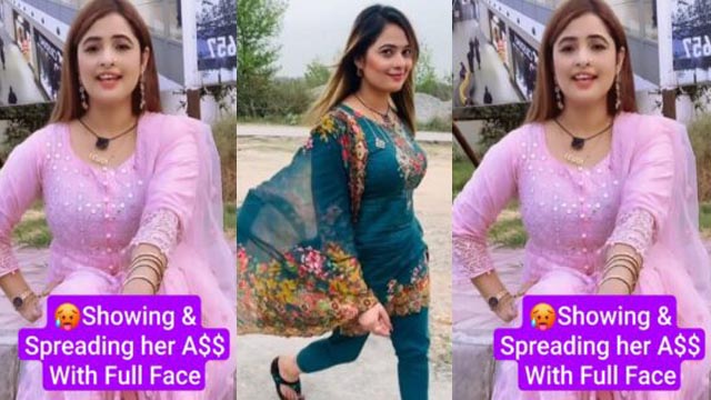 Marvi Chaudhari Famous Paki TikToker Latest Exclusive Viral Video Showing & Spreading her Huge ASS with Full Face – Don’t Miss