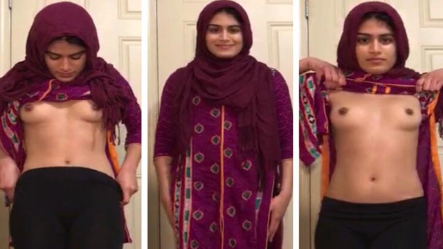 Hijabi Sexy Girl Showing Her Cute Boobs