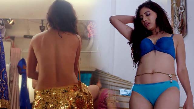 Ullu Actorss Poonam Rajpoot Hot Scenes Pussy Crack Visible In Blue Panty