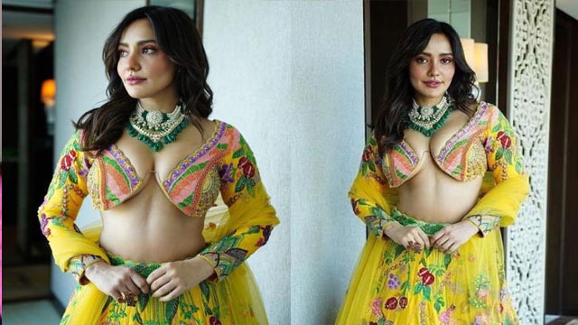 Neha Sharma Hot in Reliving Dress Nude Photoshots