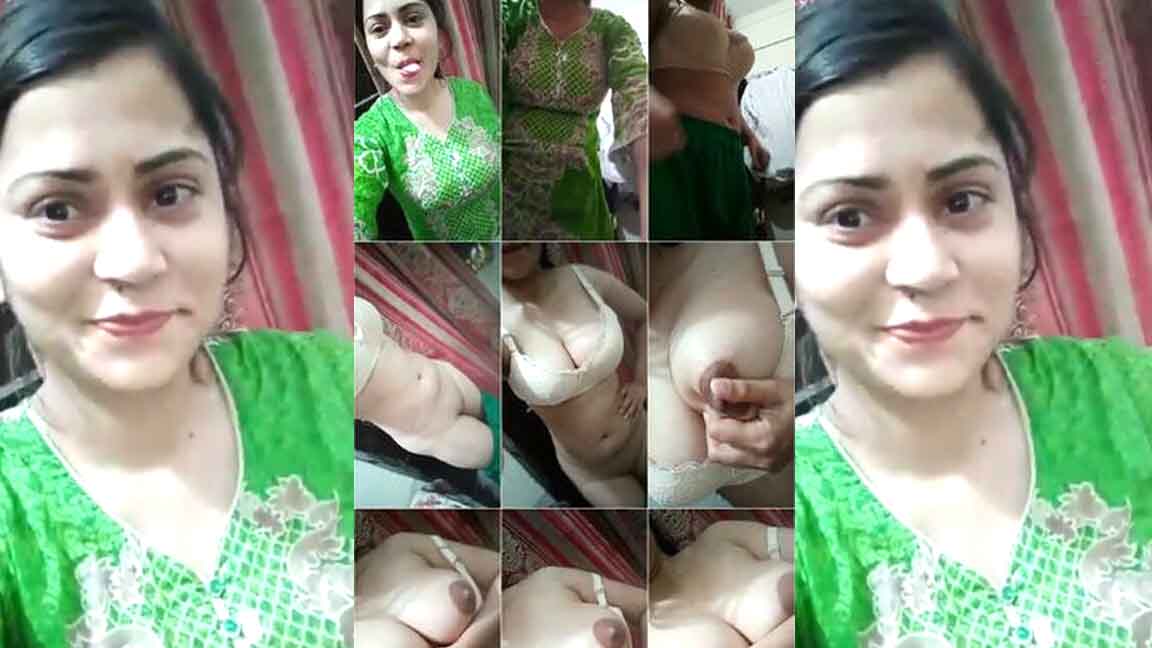 Paki girl removing clothes showing big boobs and pussy