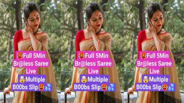 Ashi Singh New Latest Most Exclusive Full 5Min Braless Saree Live With Face Watch Online