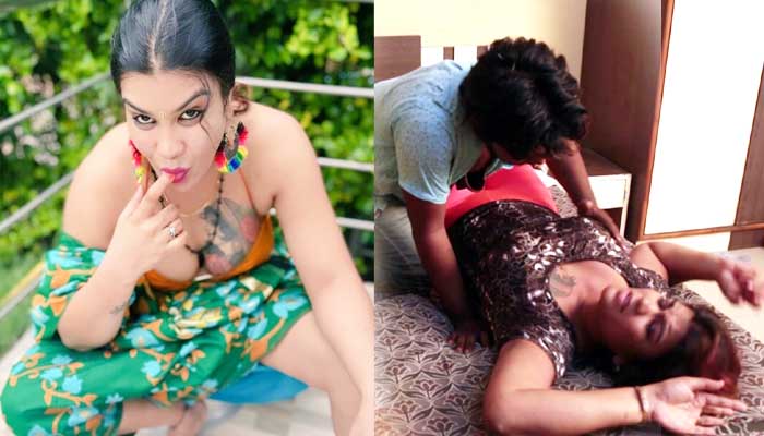 Soniya Maheshwari boobs pressed & rubbed and navel pressed