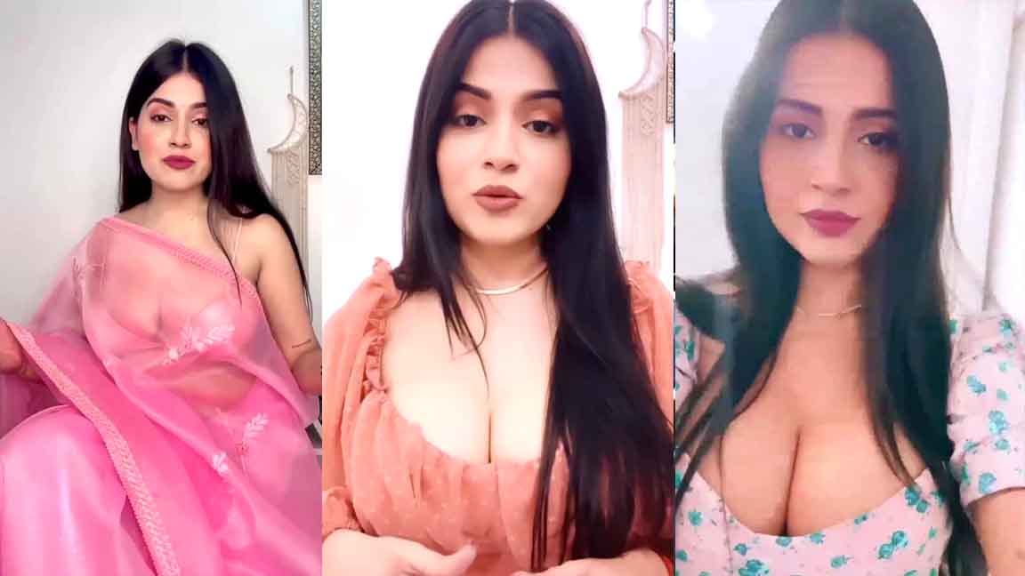 Nidhichaudhary Hottest Cleavage show