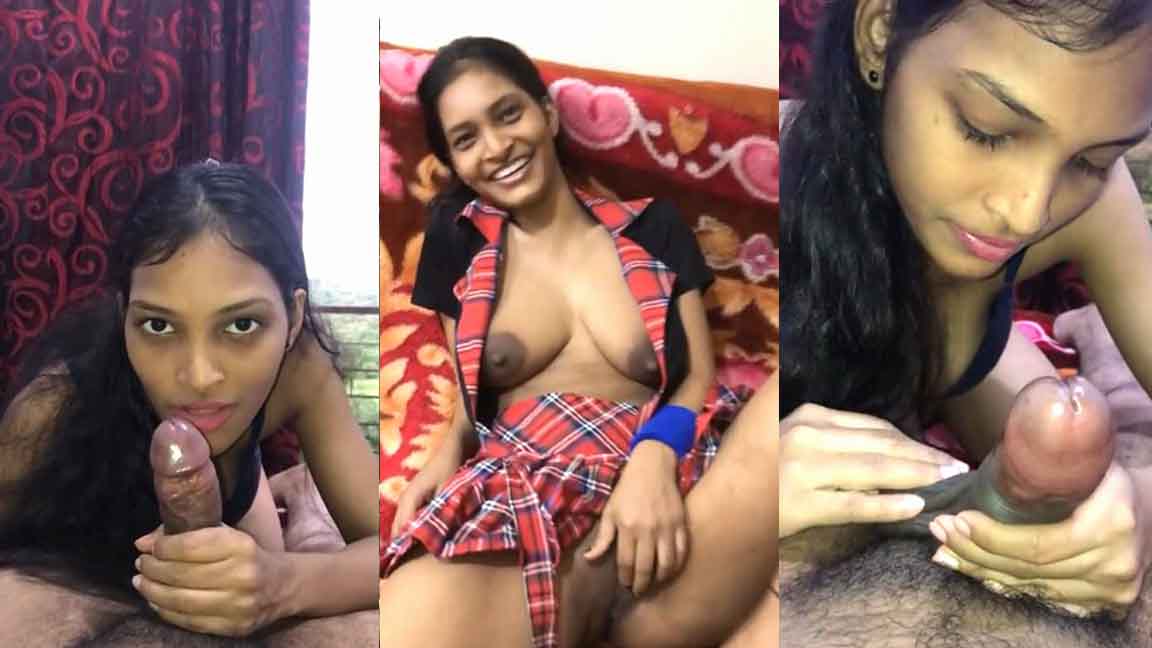 Sexy Indian Girl Blowjob and Strip Dancing