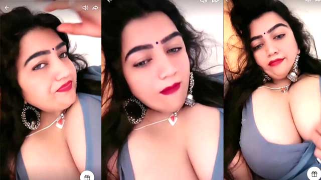 Mehak with Massive Boobs Showing Cleavage Teasing on Tango Live